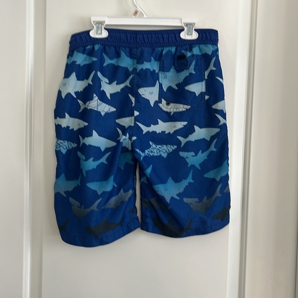 Gymboree shark swim trunks size 12 - Picture 3 of 3